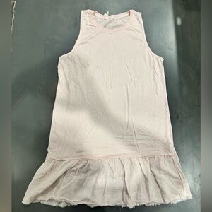 Nation LTD Drop Waist Ruffle Tank Dress Pink Size Large